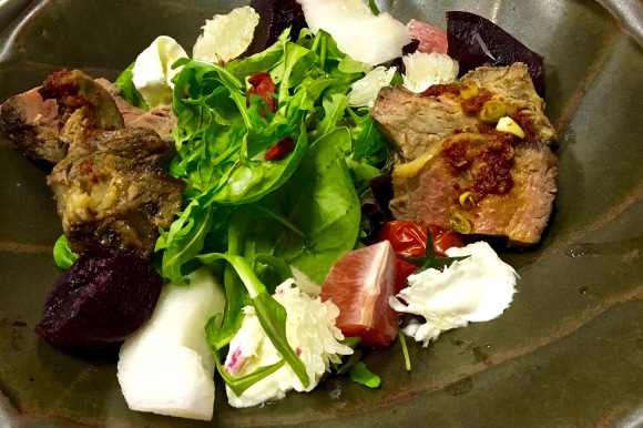 Beef rib salad at Sky Kong Kong, Bristol. © William Thomas, 2015
